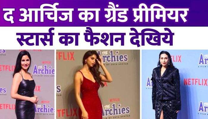 23 year old Suhana Khan showed hot style at the premiere of The Archies Katrina and Jhanvi paled