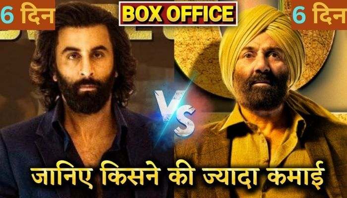 Animal vs Gadar 2 Box Office Collection Day 6