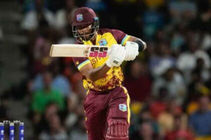 Hope's 82 helped West Indies win the T20 World Cup Super 8 match by 9 wickets