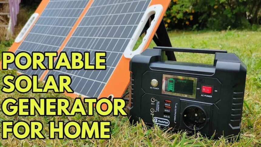 Make good use of solar energy in life, this portable generator will provide you with electricity!