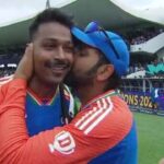 Rohit Sharma kisses Hardik Pandya after India's T20 World Cup 2024 win, creates sensation on the internet