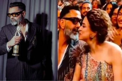 Bobby Deol gets the Best Villain award, liplocks with his wife Tanya in public