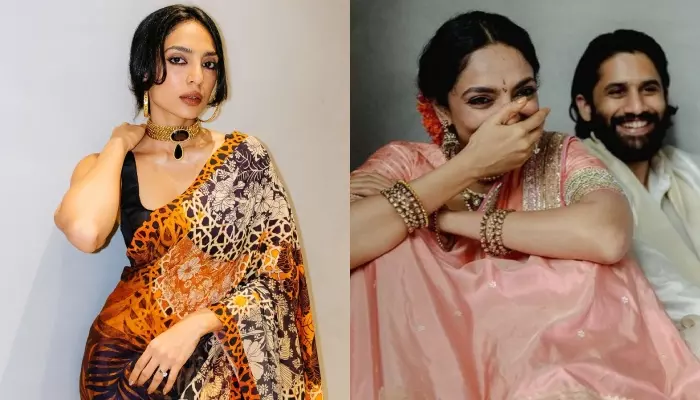 Sobhita Dhulipala showed her engagement ring in a saree, Naga Chaitanya's reaction caught attention