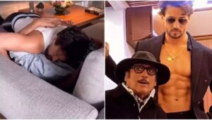 This footage of the actor sleeping on his father went viral rapidly