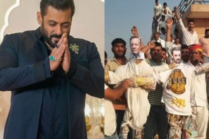 Bishnoi community burnt the effigies of Salman Khan and his father Salim Khan