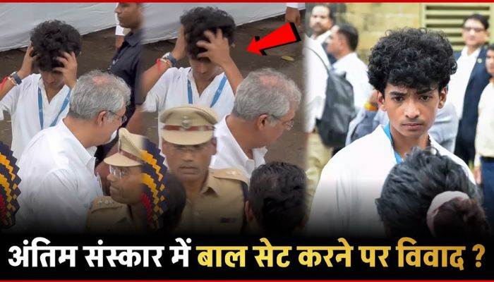 Controversy broke out over Shantanu Naidu setting his hair at Ratan Tata's funeral