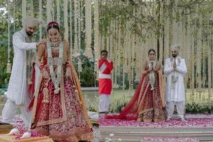 Surbhi Jyoti's auspicious marriage, took seven rounds with boyfriend Sumit Suri.. Married under the shade of a tree