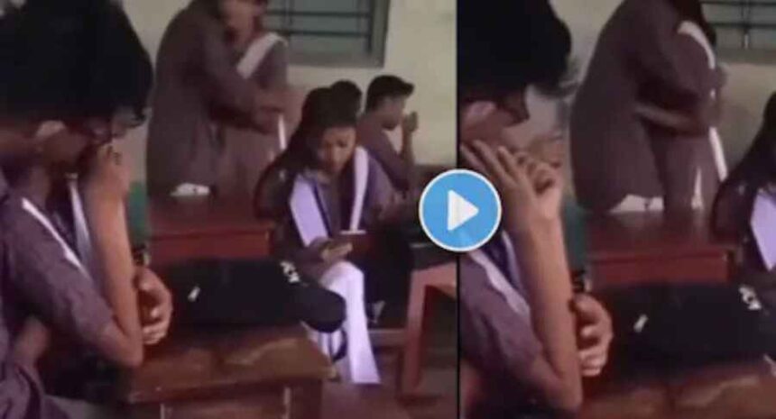 Boy and girl crossed all limits in the classroom, you will blush with shame after watching the video