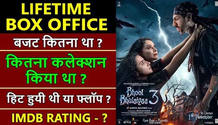 Bhool Bhulaiyaa 3 Lifetime Worldwide Box Office Collection