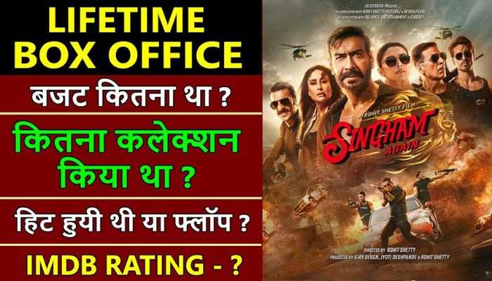 Singham Again Lifetime Worldwide Box Office Collection